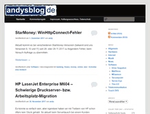Tablet Screenshot of andysblog.de
